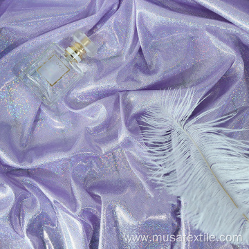 Shiny Matte Hologram Metallic Holographic Projection Fabric